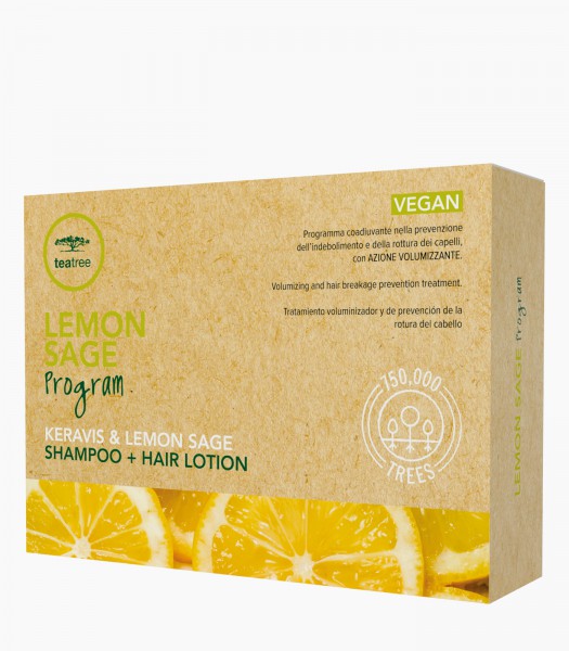 Tea Tree Lemon Sage Program - Keravis & Lemon Sage 12 fiale da 6 ml + shampoo da 300ml